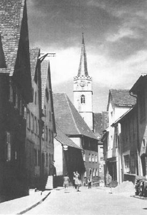 Gasthaus Hirsch 1930 - Perspektive von Sonnengasse